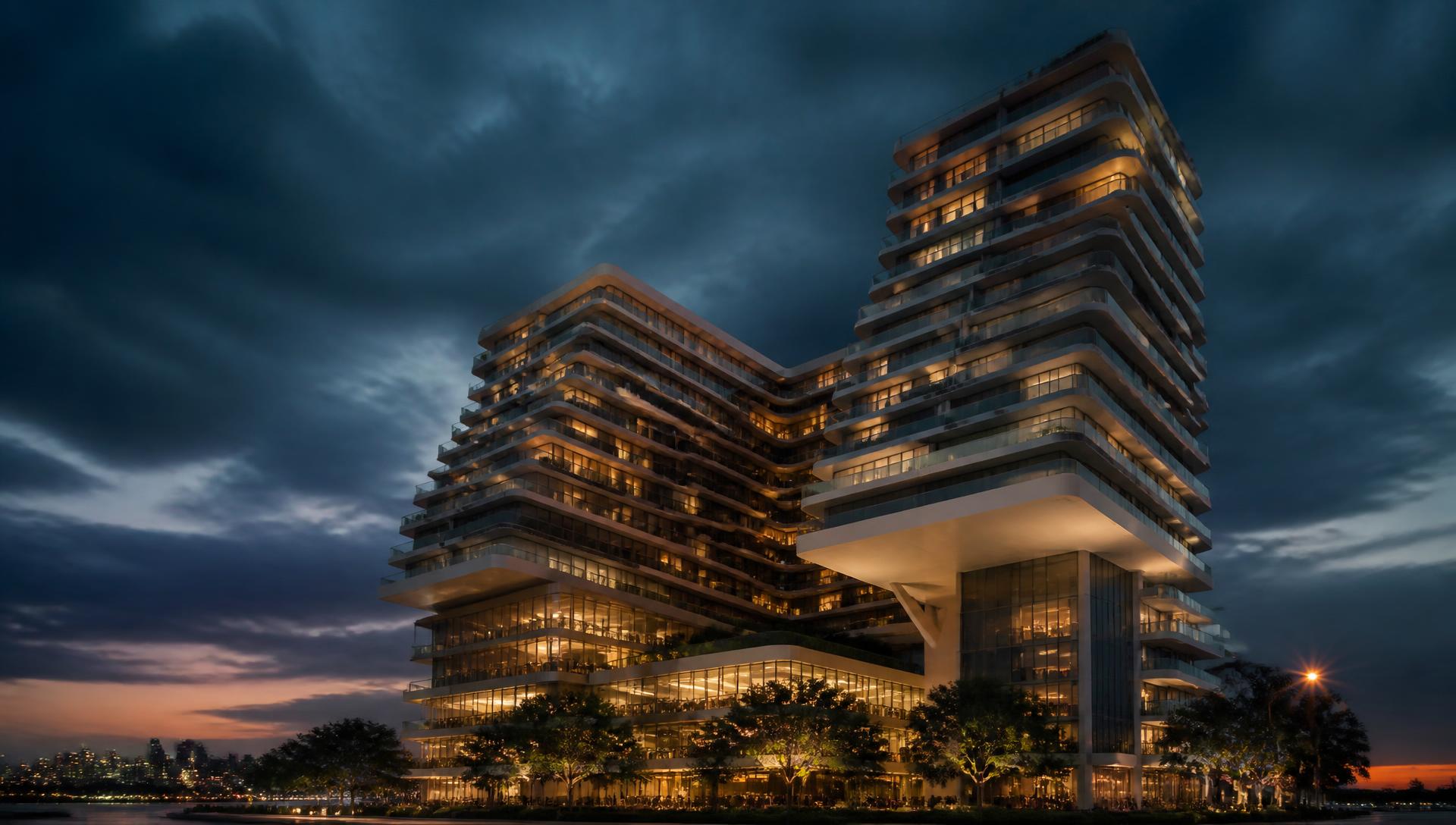 Verton development at dusk